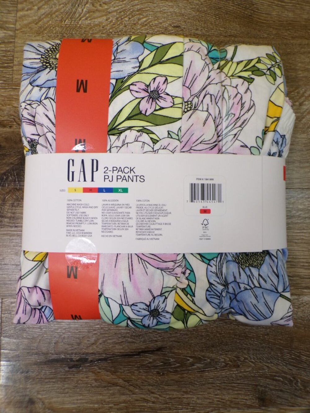 Gap NWT Women's Cotton PJ Pant, 2-Pack - Blue Pack - Size: Medium - Picture 2 of 9